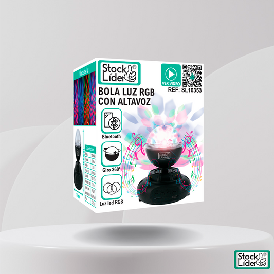 Bola luz RGB con altavoz